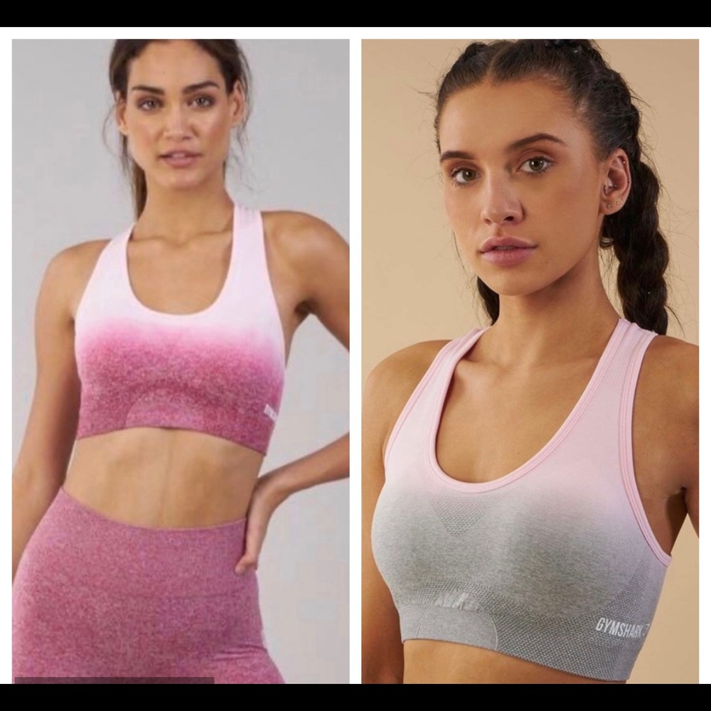 Gymshark Seamless Vital Ombré Sports Bra Bundle